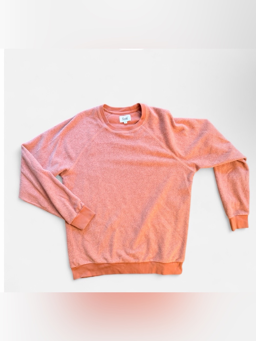 FEAT BlanketBlend Crewneck Sweatshirt Coral Orange Size 1 Medium